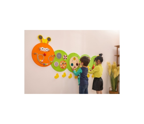 VIGA Drewniana Tablica Gąsienica Certyfikat FSC Montessori