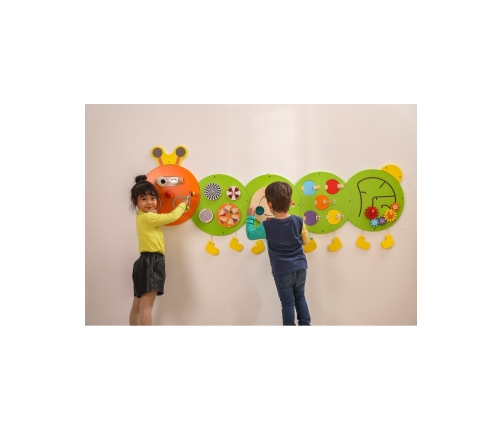 VIGA Drewniana Tablica Gąsienica Certyfikat FSC Montessori