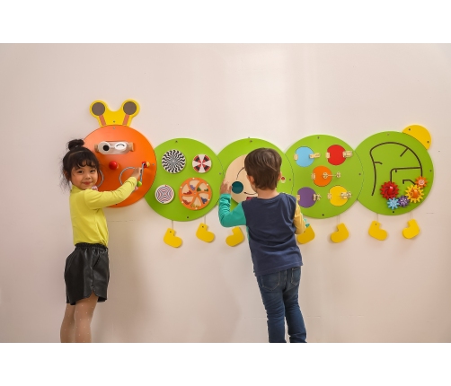 VIGA Drewniana Tablica Gąsienica Certyfikat FSC Montessori