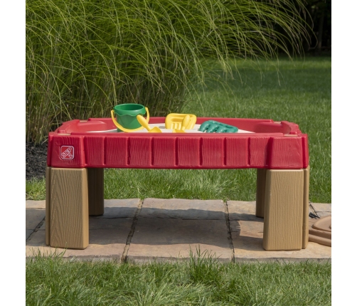 STEP2 Duża Piaskownica Stół z Pokrywą Tor Samochodowy