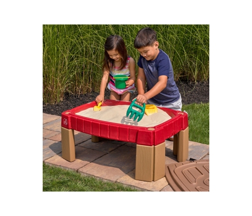 STEP2 Duża Piaskownica Stół z Pokrywą Tor Samochodowy