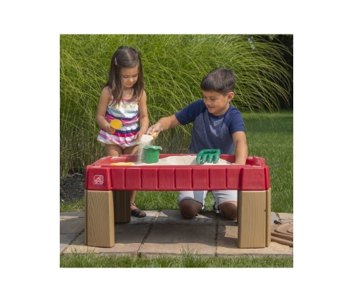 STEP2 Duża Piaskownica Stół z Pokrywą Tor Samochodowy