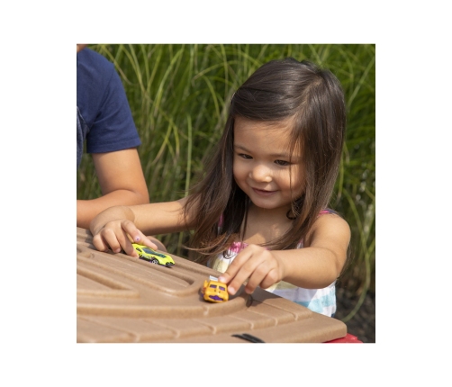 STEP2 Duża Piaskownica Stół z Pokrywą Tor Samochodowy