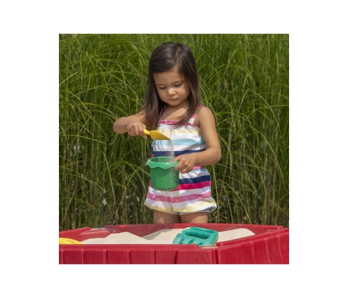 STEP2 Duża Piaskownica Stół z Pokrywą Tor Samochodowy