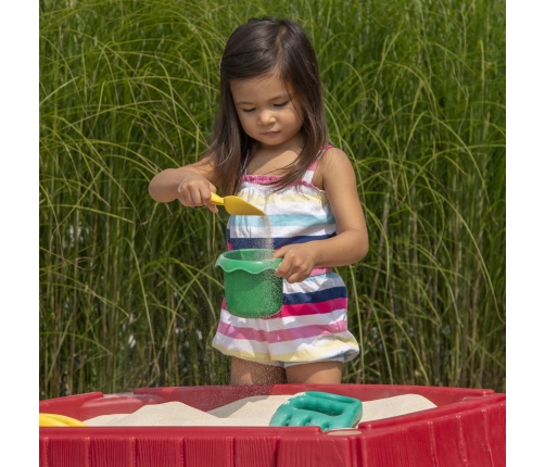 STEP2 Duża Piaskownica Stół z Pokrywą Tor Samochodowy