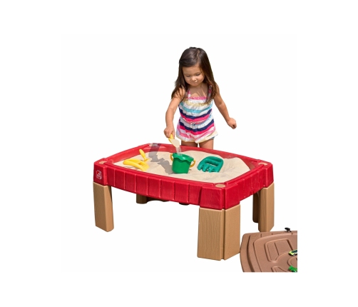 STEP2 Duża Piaskownica Stół z Pokrywą Tor Samochodowy