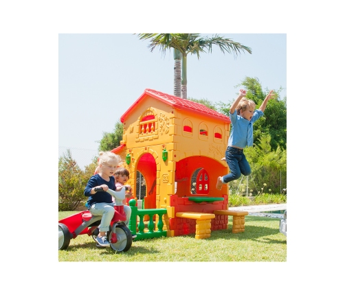 FEBER Super Villa Bērnu dārza mājiņa ar galdu un krēsliņu