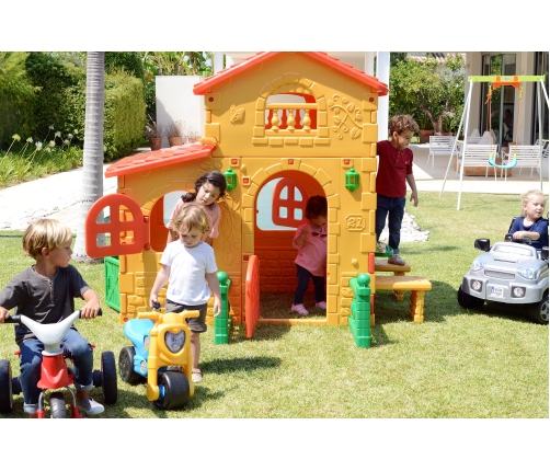 FEBER Super Villa Детский садовый домик  со столиком и стулом