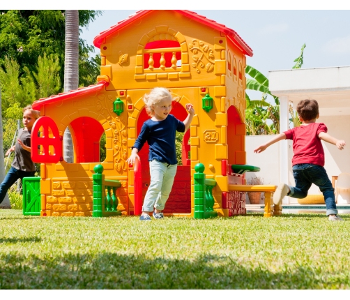 FEBER Super Villa Детский садовый домик  со столиком и стулом