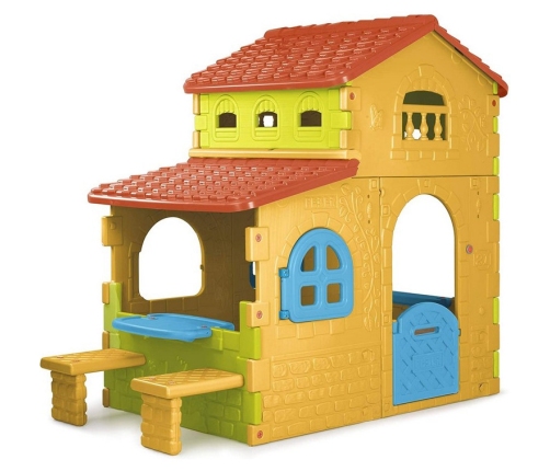 FEBER Super Villa Детский садовый домик  со столиком и стулом