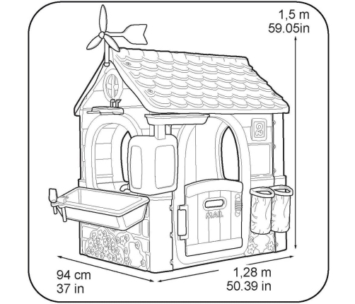 FEBER ECO Bērnu dārza māja