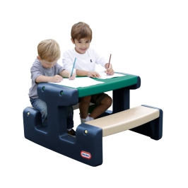 Little Tikes Stolik Piknikowy dla Dzieci Niebiesko-Zielony do Ogrodu