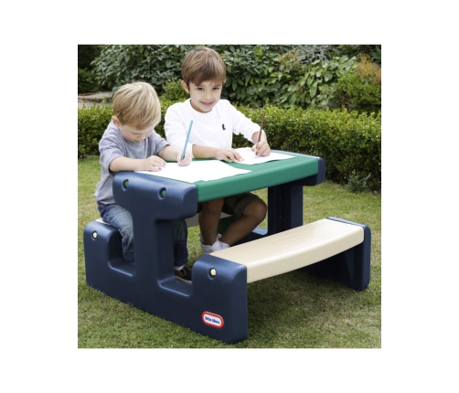 Little Tikes Stolik Piknikowy dla Dzieci Niebiesko-Zielony do Ogrodu
