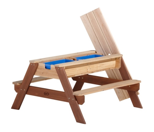 AXI Stół Piknikowy Nick z Ławką i Parasolem oraz Pojemnikami na Wodę/Piasek