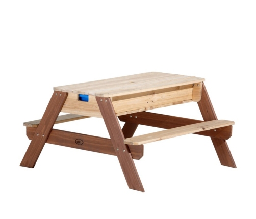 AXI Stół Piknikowy Nick z Ławką i Parasolem oraz Pojemnikami na Wodę/Piasek