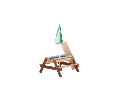 AXI Stół Piknikowy Nick z Ławką i Parasolem oraz Pojemnikami na Wodę/Piasek