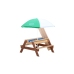 AXI Stół Piknikowy Nick z Ławką i Parasolem oraz Pojemnikami na Wodę/Piasek