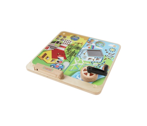 MASTERKIDZ Tablica Edukacyjna Energia Odnawialna i Nieodnawialna Montessori