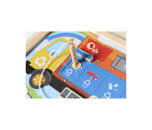 MASTERKIDZ Tablica Edukacyjna Segregacja Odpadów Montessori