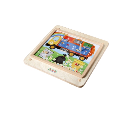 MASTERKIDZ Tablica Edukacyjna Segregacja Odpadów Montessori