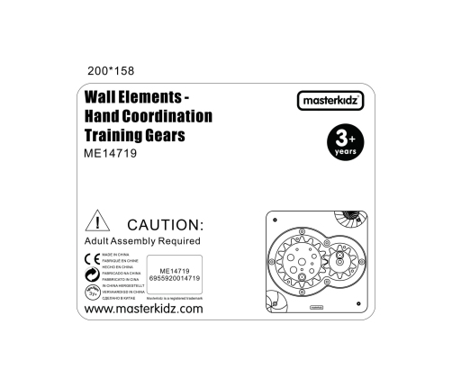 MASTERKIDZ Tablica Edukacyjna Koordynacja Rąk Trening Montessori