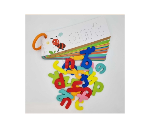 TOOKY TOY Puzzle Alfabet Montessori Nauka Literek Słów Zwierzątka 57 el.