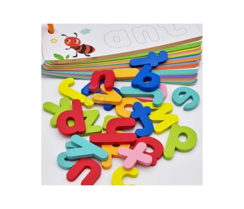 TOOKY TOY Puzzle Alfabet Montessori Nauka Literek Słów Zwierzątka 57 el.