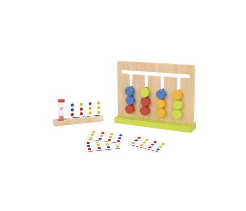 TOOKY TOY Gra Logiczna Układanka na Czas Kolory 30 Wzorów 18 el.