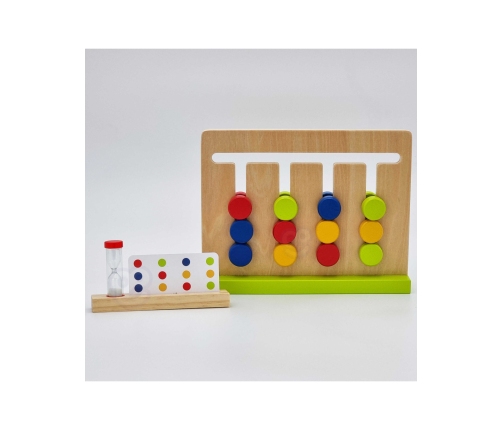 TOOKY TOY Gra Logiczna Układanka na Czas Kolory 30 Wzorów 18 el.