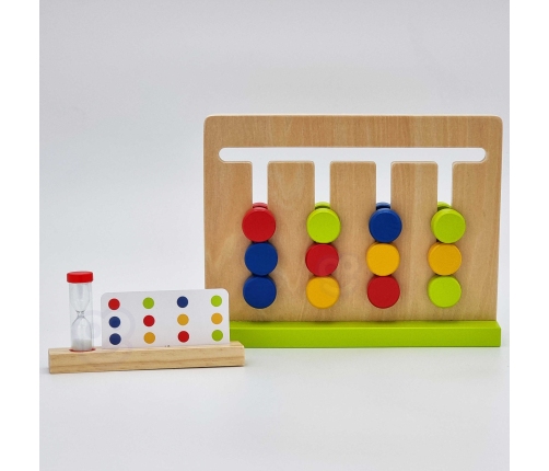 TOOKY TOY Gra Logiczna Układanka na Czas Kolory 30 Wzorów 18 el.