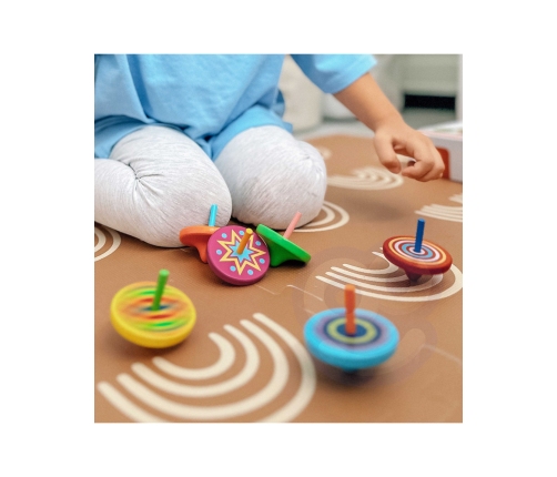 VIGA Kolorowy Bączek drewniany 1szt