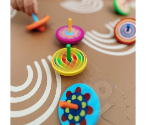 VIGA Kolorowy Bączek drewniany 1szt