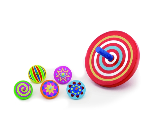 VIGA Kolorowy Bączek drewniany 1szt