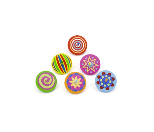 VIGA Kolorowy Bączek drewniany 1szt