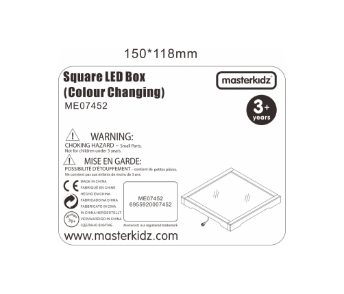 MASTERKIDZ Panel Świetlny LED Zmiana kolorów Pilotem
