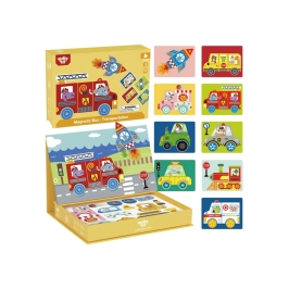 TOOKY TOY Układanka Edukacyjna Montessori Magnetyczne Pudełko dla Dzieci 80 el.