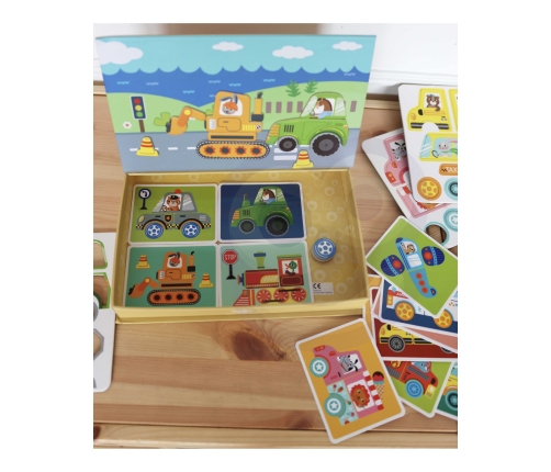 TOOKY TOY Układanka Edukacyjna Montessori Magnetyczne Pudełko dla Dzieci 80 el.