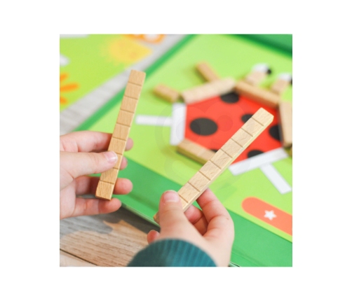 TOOKY TOY Układanka Gra Logiczna Łamigłówki Klocki Magnetyczne dla Dzieci 49 el.