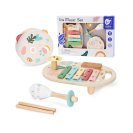 CLASSIC WORLD Zestaw Instrumenty Muzyczne dla Dzieci Cymbałki Bębenek Grzechotka 5 el. CLASSIC WORLD Zestaw Instrumenty Muzyczne dla Dzieci Cymbałki Bębenek Grzechotka 5 el.