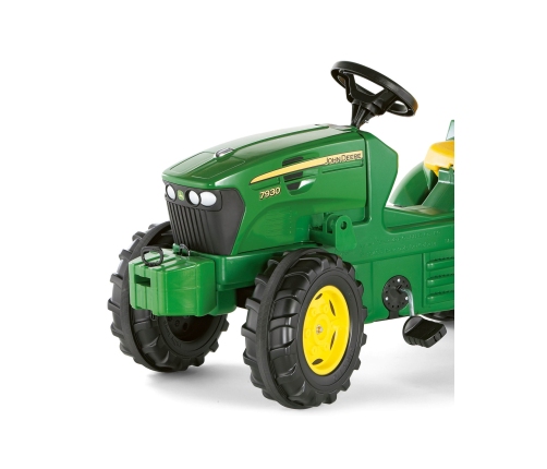ROLLY TOYS John Deere Traktor na Pedały + Kamizelka Odblaskowa dla Dzieci Gratis