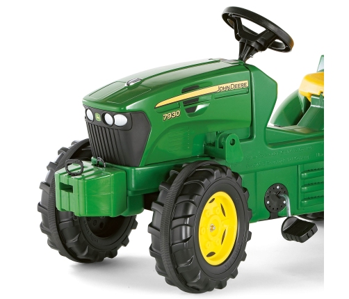 ROLLY TOYS John Deere Traktor na Pedały + Kamizelka Odblaskowa dla Dzieci Gratis