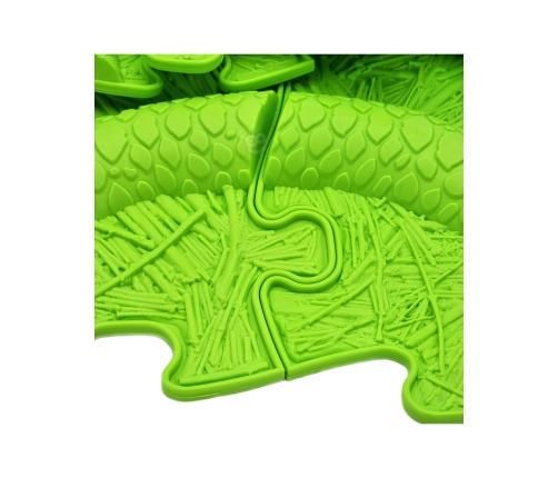 WOOPIE Mata Sensoryczna Ortopedyczna Puzzle Wąż Zielony 6 el.