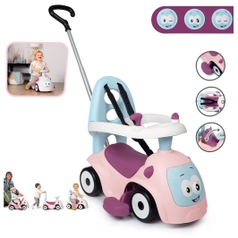 Машина каталка с ручкой SMOBY Maestro 3in1 Pink