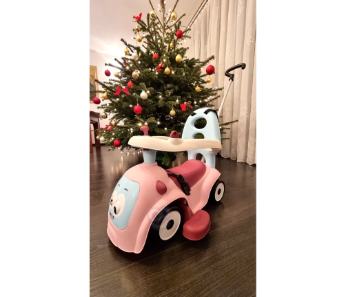 Stumjama mašīna ar rokturi SMOBY Maestro 3in1 Pink