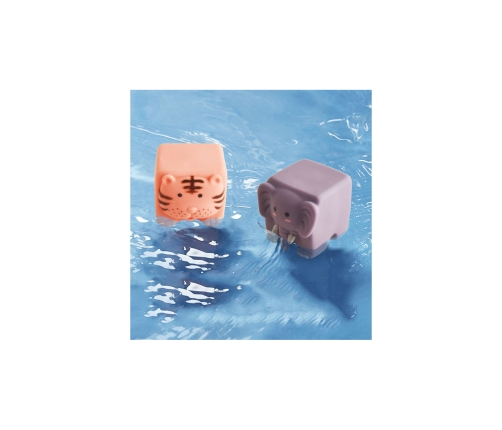 WOOPIE BABY Klocki Sensoryczne Układanka do Ściskania Dźwięk Zwierzątka 12 el.