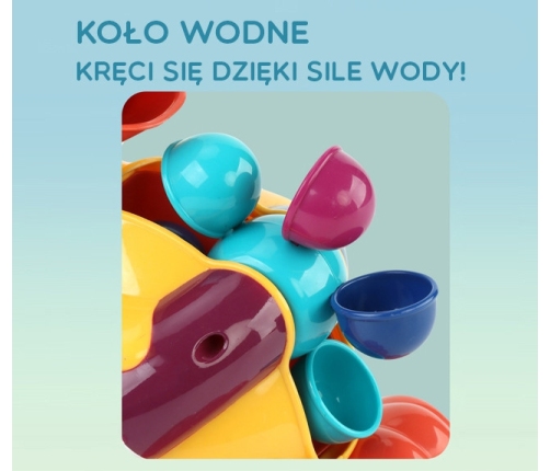 WOOPIE BABY Kaczuszka Zabawka Wodna do Kąpieli Kołowrotek Przelewowa