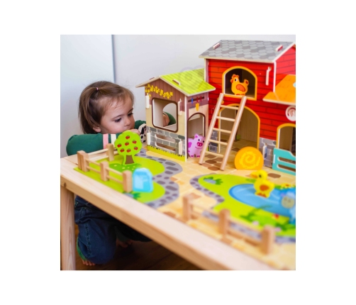 WOOPIE GREEN Mega Farma Figurki Zwierząt Stajnia Obora Kurnik 18 el.