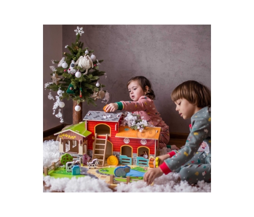 WOOPIE GREEN Mega Farma Figurki Zwierząt Stajnia Obora Kurnik 18 el.