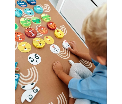 TOOKY TOY Gra Zręcznościowa Klocki Zwierzęta Certyfikat FSC