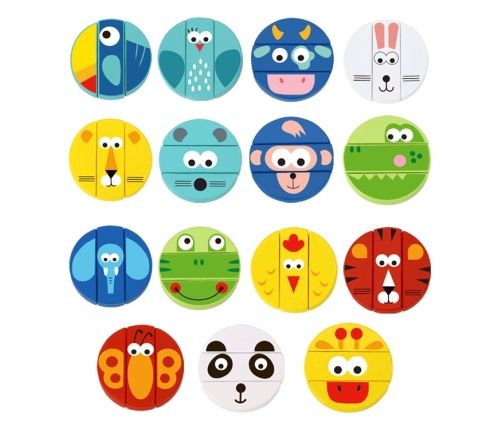 TOOKY TOY Gra Zręcznościowa Klocki Zwierzęta Certyfikat FSC